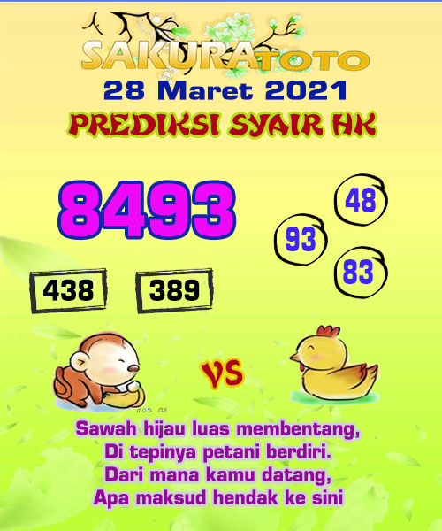 Syair Pandawa Hk Minggu 28 Maret 2021